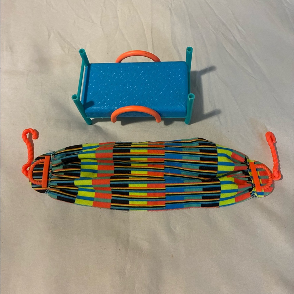 Set of 2 Surprise Dolls Furniture Clubhouse Replacement Toy Set Hammock & Bed